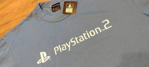 PlayStation2　Tシャツ　Mサイズ　新品未使用　水色　プレステ　プレイステーション　レトロゲーム