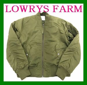 LOWRYS FARM MA-1 中綿 ブルゾン M カーキ