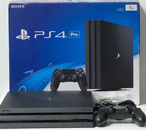 【稼動品】PS4Pro CUH-7000B B01 1TB 本体 Jet Black PlayStation4Pro プレイステーション4プロ プレステ4プロ ブラック 1円〜