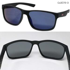 ＜WAYFARERタイプ＞【Coleman Co3076-3】スモーク・ブルーミラー（偏光）▼Ｆ：ブラックマット・ブラック♪♪