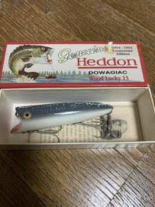 ヘドン heddon ウッド ラッキー13 ( wood lucky13 ) 箱付き。ダート ルアー