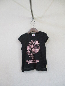 DAISYLOVERS黒プリントTシャツサイズ130（72317②