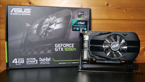 完全動作確認済み！程度極上！ASUS GEFORCE GTX1050Ti 4GB　元箱付き美品です！