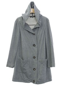 Max Mara ウィークエンドマックスマーラ カーディガン M グレー フード コットン ITG1RF1Q8D24