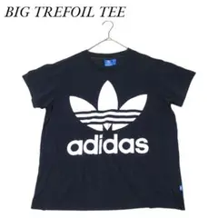 アディダス　adidas　ビッグトレフォイルロゴ　Tシャツ　半袖　Ｍ　ネイビー