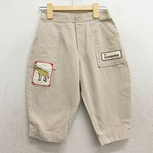 古着 ベイカー パンツ キッズ ボーイズ 子供服 80s キリン コットン ベージュ カーキ 24jan16