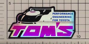 トヨタ パフォーマンス エンジニアリング フォア トヨタ トムス ホログラム ステッカー ピンク PINK AE86 スープラ セリカ レビン トレノ