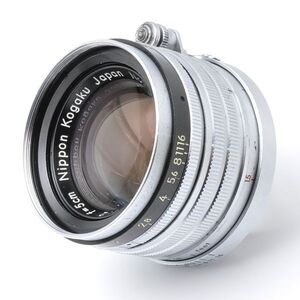 NIKKOR-H 5cm F2 ニッコール Ｈ 日本光学 黒帯 Lマウント L39 Nippon Kogaku Nikon ニコン NIKKOR H 5/2 Leica ライカ Leitz ライツ 50 20