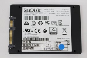 SanDisk SDSSDH3-2T00 2TB 2.5 SSD SATA 動作品☆