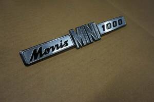 当時モノ　本物　英国ミニ　ローバーミニ　クラシックミニ　モーリス1000　リヤエンブレム　MORRIS　品番あります