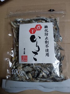 酸化防止剤不使用煮干しいりこ100g