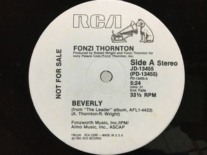 プロモ FONZI THORNTON BEVERLY 12inc PROMO プロモ フォンジー ソーントン 