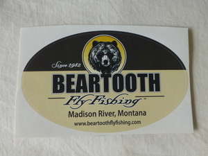 BEARTOOTH FLYFishing ステッカー BEARTOOTH FLYFishing Madison River ,Montana U.S.A since1982 Fly Fishing TROUT トラウト