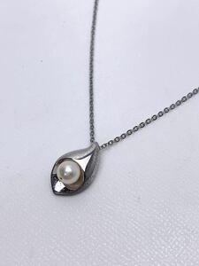 N526 田崎真珠 TASAKI タサキ パールネックレス ペンダント SILVER シルバー925