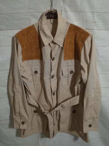 ヴィンテージ 60s MADE IN USA USA製 1960s 10-X SPORTSMEN Shooting Hunting Jacket ハンティングジャケット 44 ベージュ サファリJKT