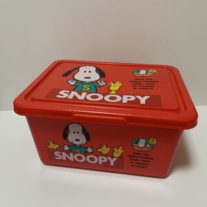 ★レア★希少★スヌーピー ピーナッツ 収納 ケース peanuts SNOOPY 赤 ボックス 雑貨 箱　入物　レトロ