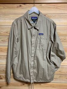 patagonia パタゴニア メンズ ライトウェイト オールウェア ヘンプ コーチズ ジャケット M 中古　ベージュ