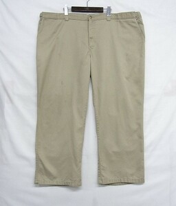 ビッグ サイズ W49~ 程度 ディッキーズ ワーク ペインター パンツ チノ カーキ IDEAL ジップ Dickies 古着 1O2816