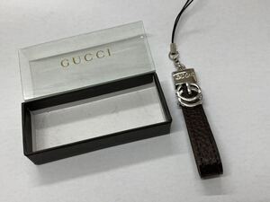 【M1326】グッチ　インターロッキングストラップ　 GUCCI キーホルダー アクセサリー