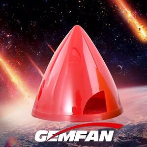 送料込（10月1日以降郵政省60円値上げ）◆Gemfan プラスチック プロペラ スピンナー・ サイズ38mm（レッド）NH2219-R