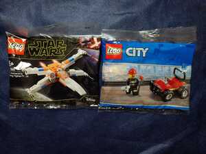レゴ LEGO 30361 消防士& 30386 x-wing