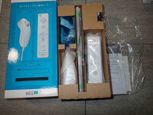 未使用 Wii U用 周辺機器 Wii リモコンプラス追加パック (shiro) Nintendo 任天堂 RVL-A-AS02 ホワイト ヌンチャク モーションプラス G9590