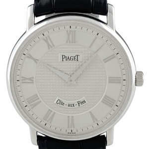 ピアジェ PIAGET コートオーフェ 90035 腕時計 WG レザー 手巻き シルバー ユニセックス 【中古】