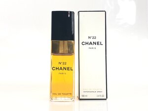 残多　シャネル　CHANEL　No.22　オードトワレ　スプレー　100ml　残量：9割　YK-4663