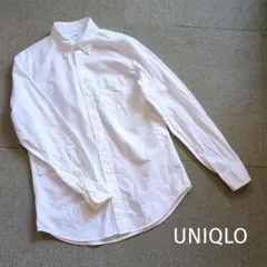 ＼sale!!／【UNIQLO】スリムフィット シャツ 白 メンズ M