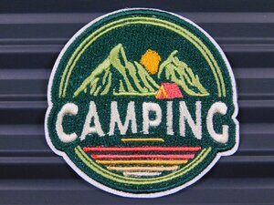 ◆送料\110◆【CAMPING・マウンテン】※《アイロン刺繍ワッペン》　アメリカン雑貨　刺繍ワッペン　アイロンワッペン