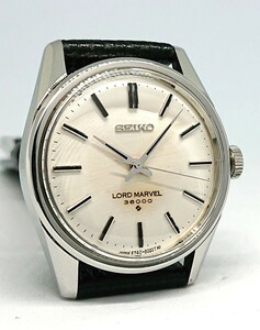 【OH済 仕上げ済】 SEIKO セイコー ロードマーベル 36000 5740-8000 1969年頃 手巻き シルバー バーインデックス LORD MARVEL （24005）