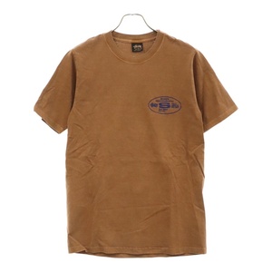 STUSSY ステューシー ダイスプリントピグメント半袖Tシャツ カットソー ブラウン