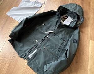 即決【XL】 4.7万★ AIGLE 軽量 防水 透湿 GORE-TEX 4P JACKET ダークグリーン エーグル サファリ ゴアテックス ジャケット 多機能