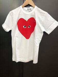 COMME des GARCONS PLAY　白Tシャツ　メンズSサイズ　AZ-T220