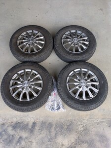 中古タイヤホイール4本セット　145/80R12 80/78N LT YOKOHAMA SUPER VAN 356　LEBENホイール