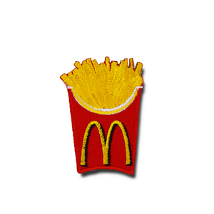 ミニワッペン McDonalds ポテト (4x5.6cm) [MW070] 手芸 パッチワーク アメ雑 アメリカン雑貨 マクドナルド