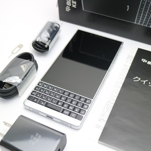 新品同様 BlackBerry KEY2 シルバー スマホ 本体 白ロム 中古 あすつく 土日祝発送OK