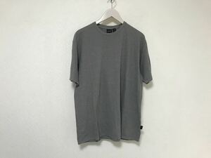 本物ヒューゴボスHUGOBOSSコットンボーダー柄半袖Tシャツビジネススーツアメカジサーフミリタリーメンズグリーングレーイタリア製M