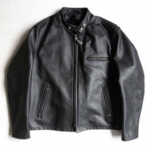 【美品/キングサイズ】SCHOTT【641/シングルライダースジャケット】50 レザージャケット アメリカ製 ショット 2410479