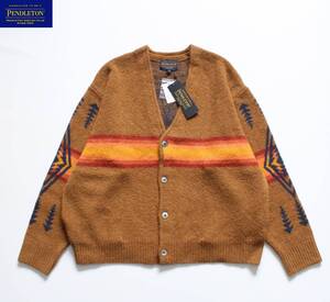 未使用【 PENDLETON ペンドルトン 】モヘヤ ニット Vネック カーディガン Ｍ/大きめ 1575-6203 チマヨ ネイティブ オルテガ