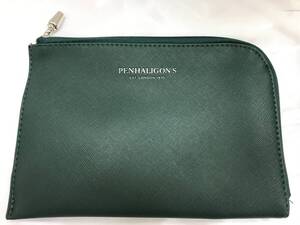 PENHALIGON LONDON LUNA シンガポール航空 ビジネスクラス ペンハリガン ルナ 薄型アメニティポーチ グリーン 未使用品 #210542‐131 在4