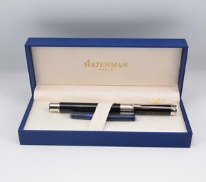 ウォーターマン　WATERMAN　万年筆　ブラック　箱付き　ネーム刻あり