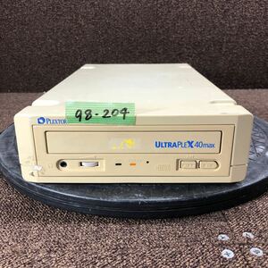 98-204 激安 レトロPC パーツ 外付け 40倍速 CD-ROMドライブ PLEXTOR PX-40TSe SCSI ULTRAPLEX 40max 通電のみ確認 ジャンク