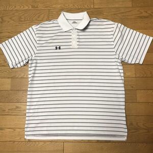 UNDER ARMOUR MEN’S POLO size-LG着丈77身幅61) 中古 送料無料 NCNR