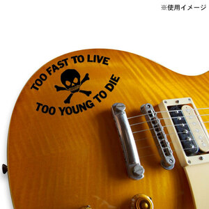 ♪車から楽器まで♪ 屋外耐候ステッカー [ TOO FAST TO LIVE TOO YOUNG TO DIE ] ブラック