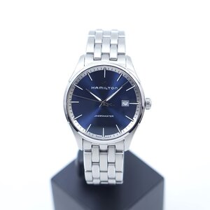 ハミルトン ジャズマスター ジェント クォーツ H324510 ブルー HAMILTON Gent Quartz カレンダー W0216