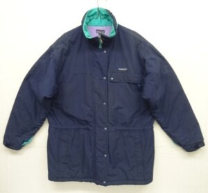 90s ヴィンテージ PATAGONIA パタゴニア 旧タグ 中綿入り ハーフコート ネイビー VINTAGE 90年代