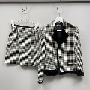 tricot comme des garons セットアップ ジャケット スカート ギンガム チェック K17-68