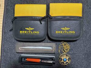 1円～　BREITLING ブライトリング ボールペン 2本　未使用　他　非売品 ノベルティ セット　計5点　美品