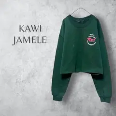 【KAWI JAMELE カウイジャミール】　ショート丈　トレーナー　プリント